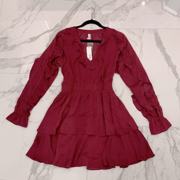 SOLD!! NEW Boutique Holiday Christmas Party Dress Red, - Picture 3 of 11